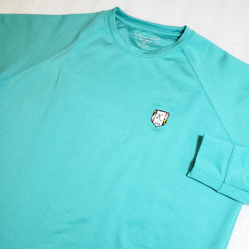 Holderness & Bourne Men's Medium "The Betts" Crewneck LS Sweatshirt Golf Logo